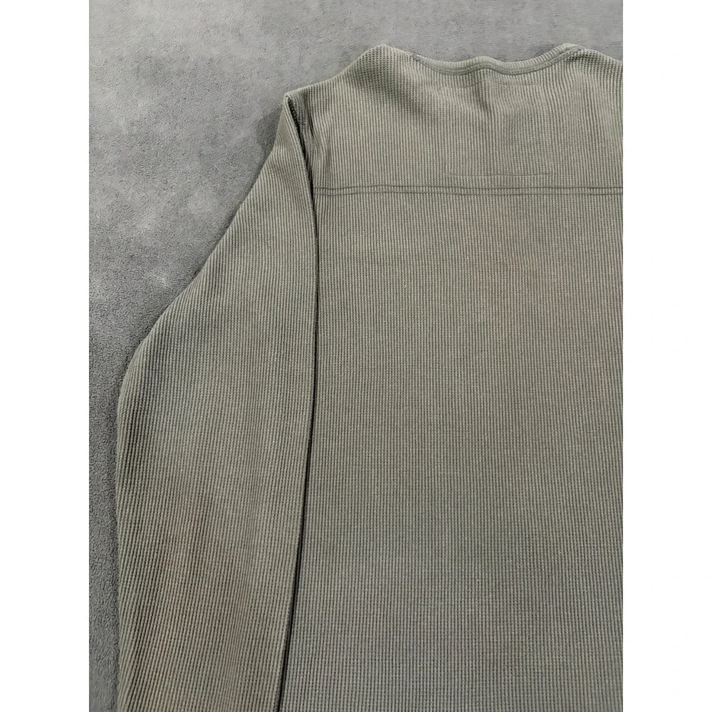 Signature by Levi's Strauss & Co Thermal Shirt Mens Medium Gray Cotton Crew Neck
